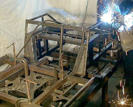 Welding the chassis