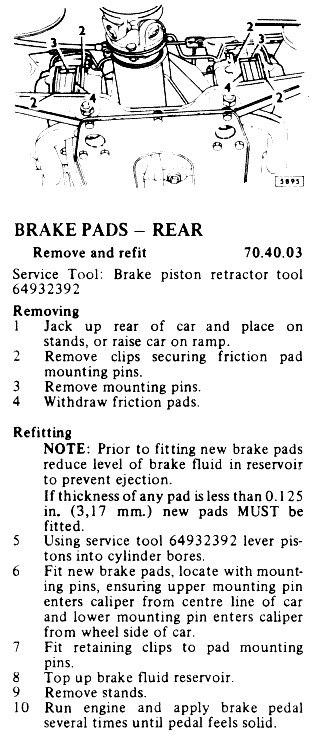Pad replacement