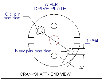 Wiper drive plate