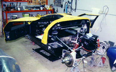 Car during assembly