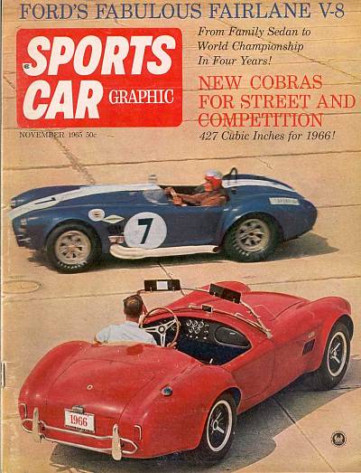 Sports Car Graphic, November 1965, Double Cobra test
